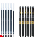 Carbon black gel pen multipack with quick-drying ink and anti-fatigue grip