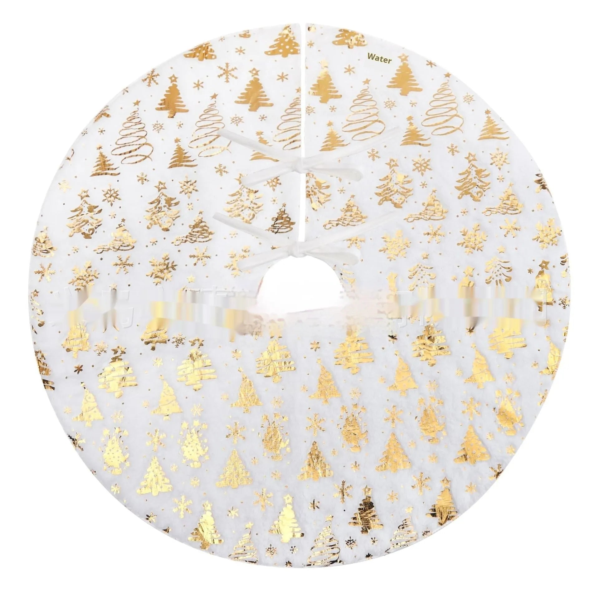 Plush Christmas tree rug with snowflake pattern in Christmas tree, cedar, or star style options