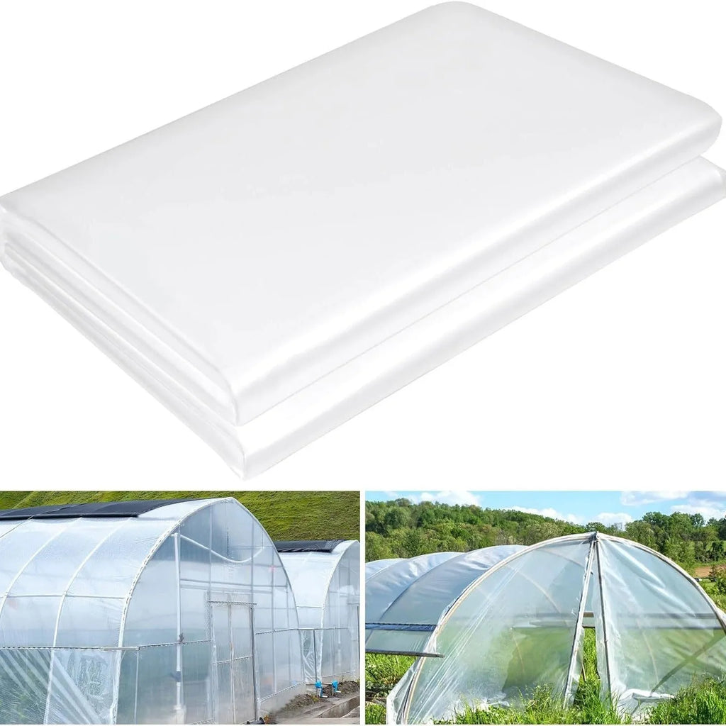 Plastic greenhouse film roll for vegetable shed covering, 4x8 metres, available in 8 silk and 15 silk thickness options