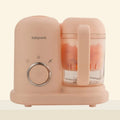 Green baby food processor steamer and blender with 10 litre capacity and double mixing blades