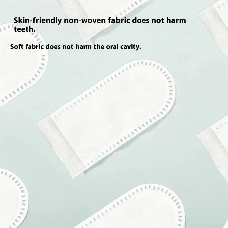 50-piece pack of pet dental finger cots for cat and dog teeth cleaning