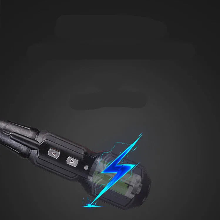 Alloy steel straight handle cordless electric screwdriver with lithium battery in blue colour