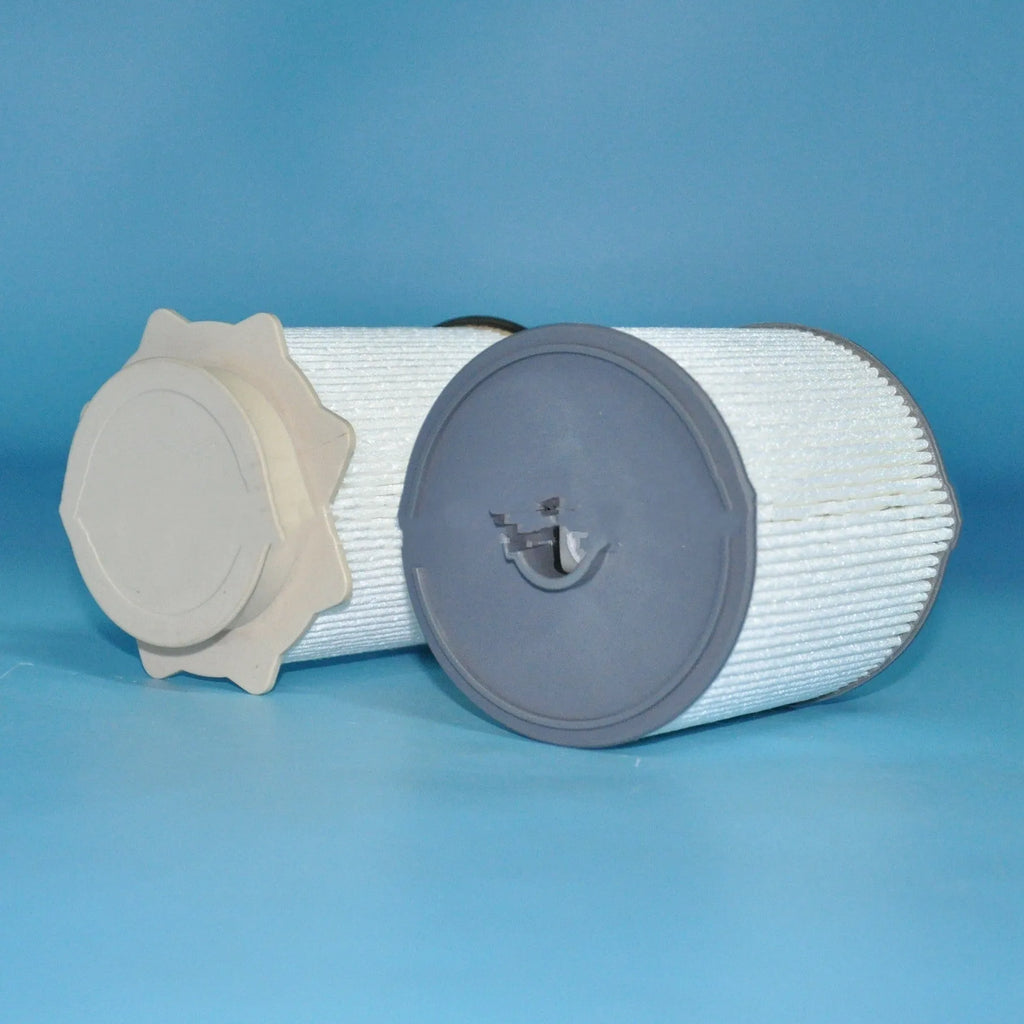 White RAM 1500-5500 fuel filter kit showing filter element, cover plate, and sealing ring