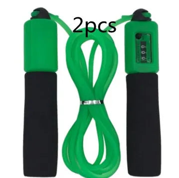 Adjustable 3 metre skipping rope with multi-material construction in various colour options