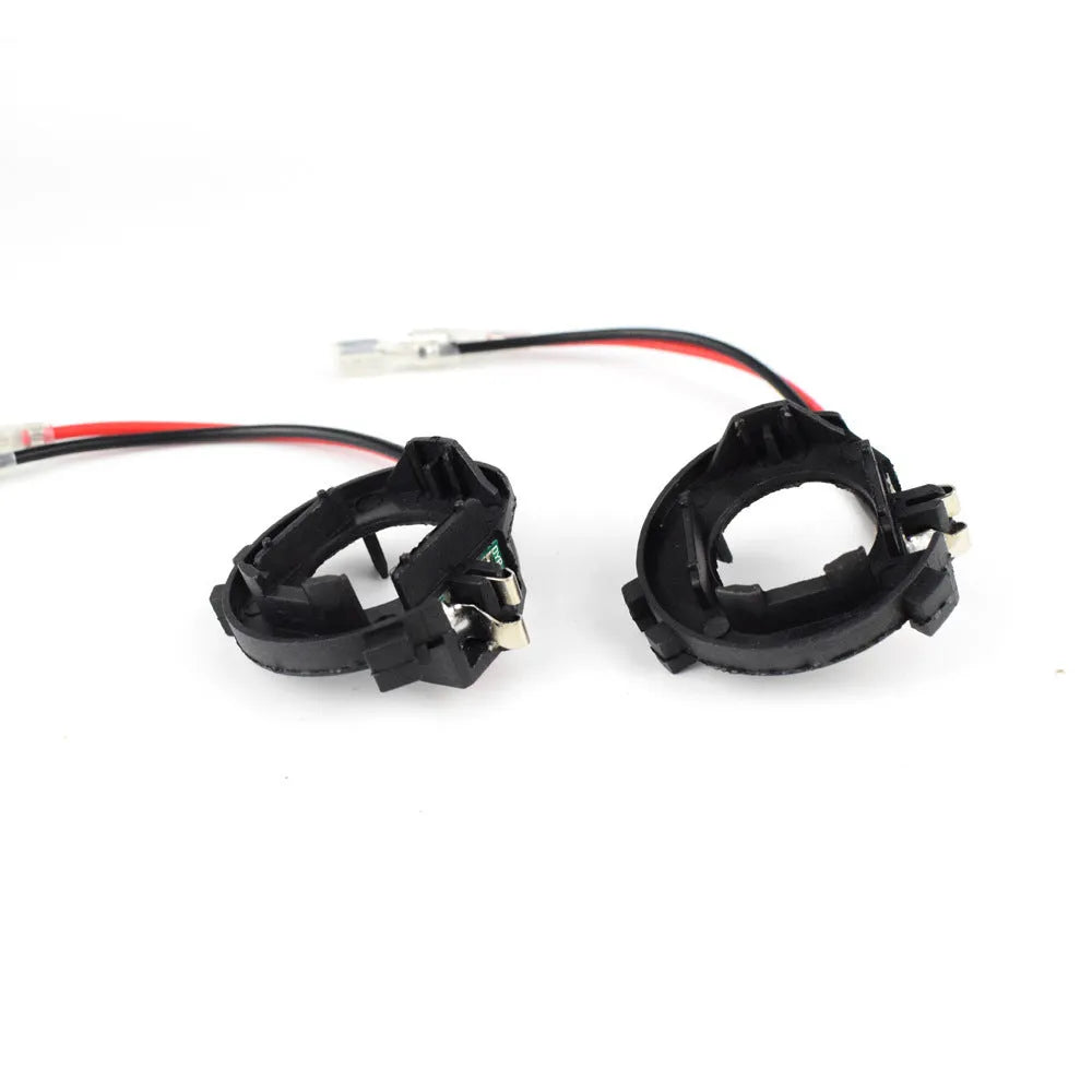 Black H7 LED headlight adapter bracket for Volkswagen Golf and Jetta models