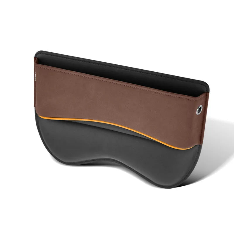 Leather car seat storage box in suede colour with waterproof pressure resistant design