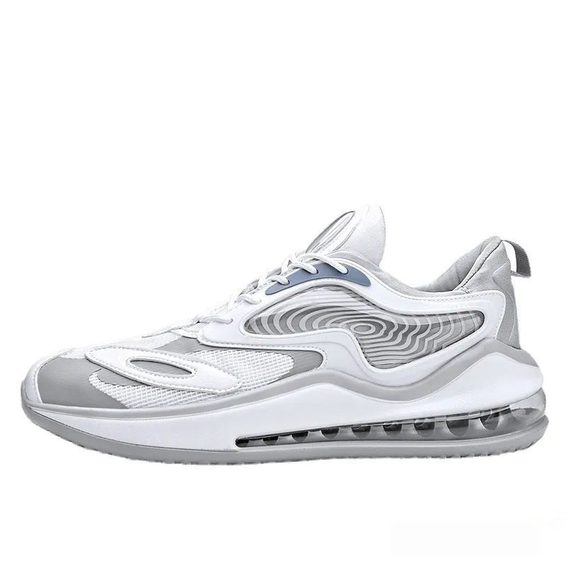 Men's summer casual shoes with air cushion technology in Space Black and Space White colour options