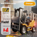 1:64 scale Bluetooth remote-control alloy forklift model with accessories and obstacle course