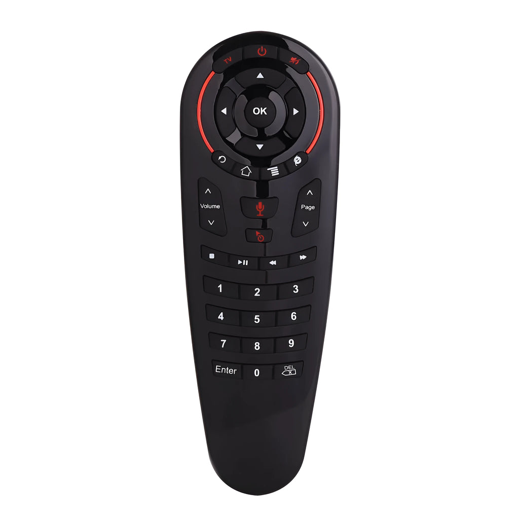 G30 AIR wireless keyboard remote control with black finish and nano receiver for 2.4GHz connection
