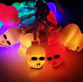 Halloween LED string lights with pumpkin, bat and ghost pendants on 1.2 metre waterproof cord