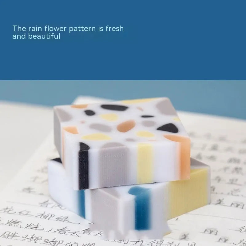 Super Clean Traceless rubber eraser with brick-shaped design for pencil mark removal