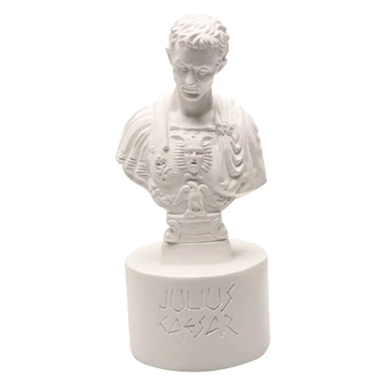 White American style character modeling pen holder with cartoon design in synthetic resin