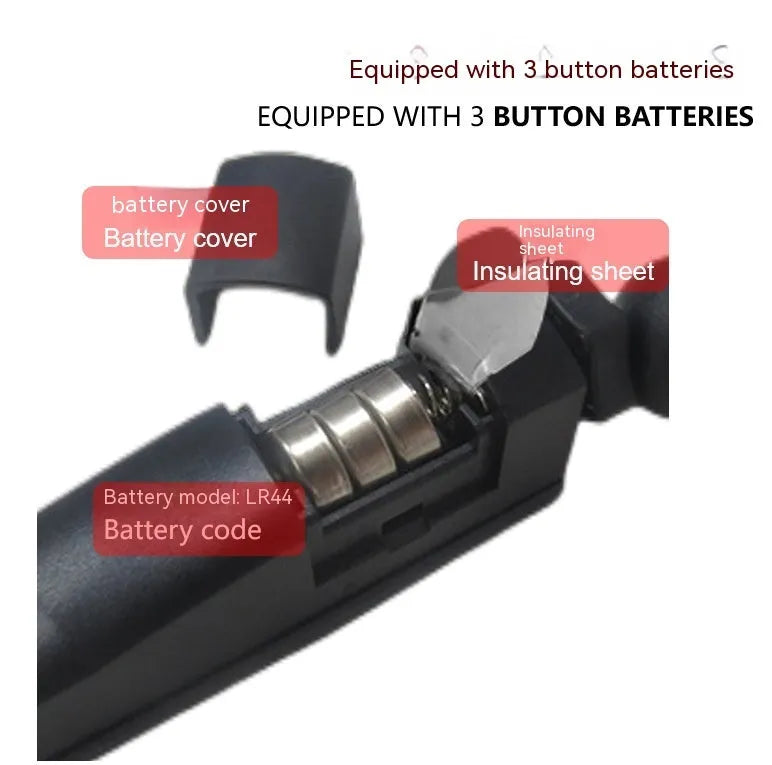 Golf putter laser aiming instrument and training accessory shown with different style options.