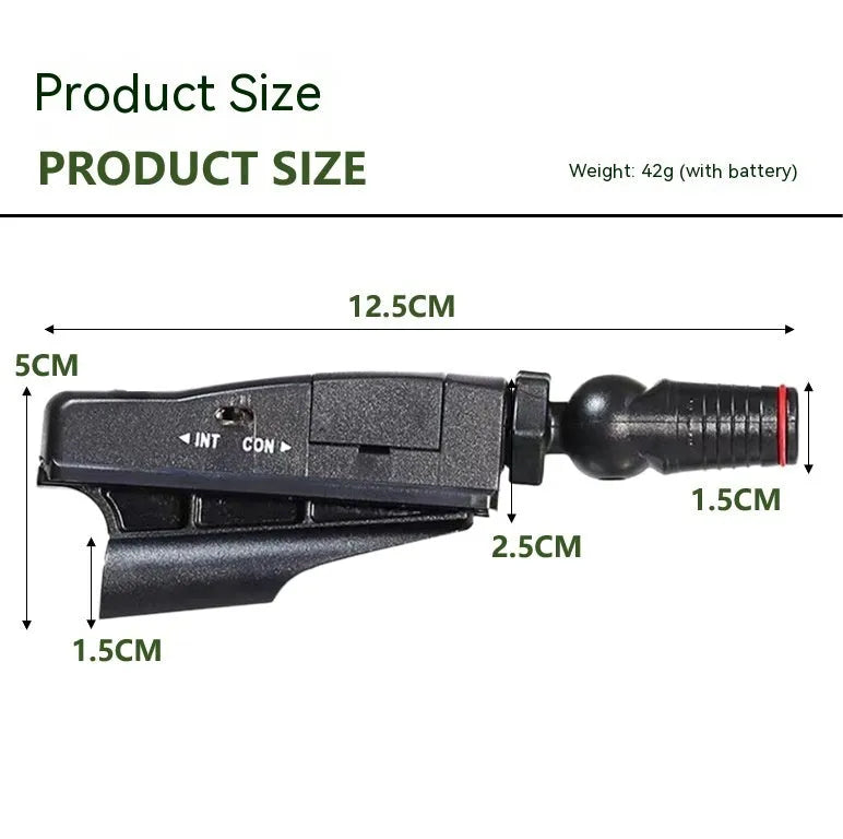 Golf putter laser aiming instrument and training accessory shown with different style options.