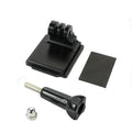 Black aluminium alloy GoPro helmet holder extension rod with quick-release bracket.