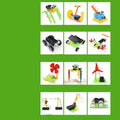 DIY plastic building blocks science experiment teaching aids for children 7-14 years