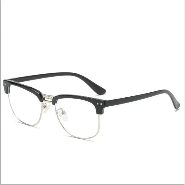 TR90 anti-blue light glasses full frame unisex vintage in bright black, sand black, dark brown, tea floral, or black floral.