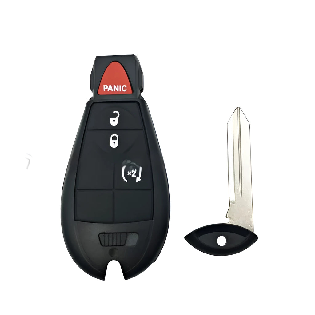 Dodge car smart card key replacement shell case in ABS brass and nylon material