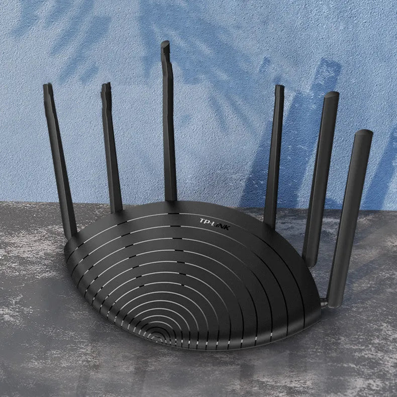 TL-WDR7661 AC1900 Gigabit wireless home router with network cable.