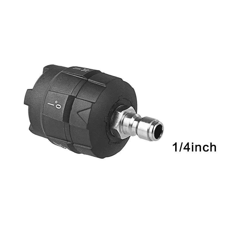 Multi-functional five-in-one plastic spray nozzle for high-pressure water guns with five pattern settings