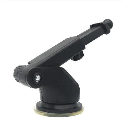 Universal telescopic long rod car phone and navigation bracket made from black ABS plastic.