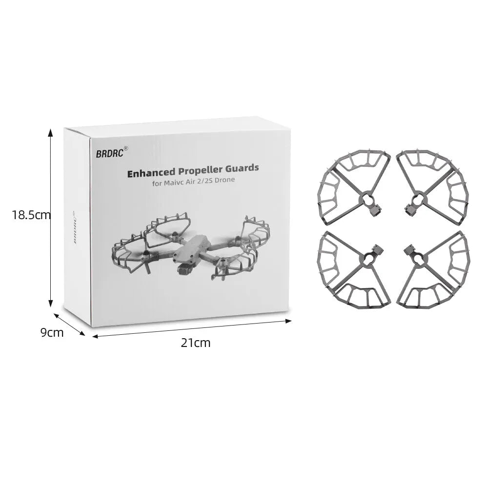 Grey ABS plastic propeller blade guard ring for DJI Mavic Air 2 and Air 2S drones.