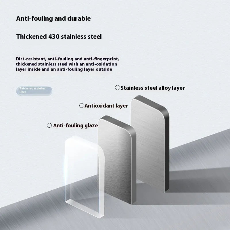 Stainless steel square inductive smart trash can with large capacity for kitchen or office