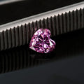 Lemon yellow heart-shaped moissanite stone measuring 5x5mm for jewellery making