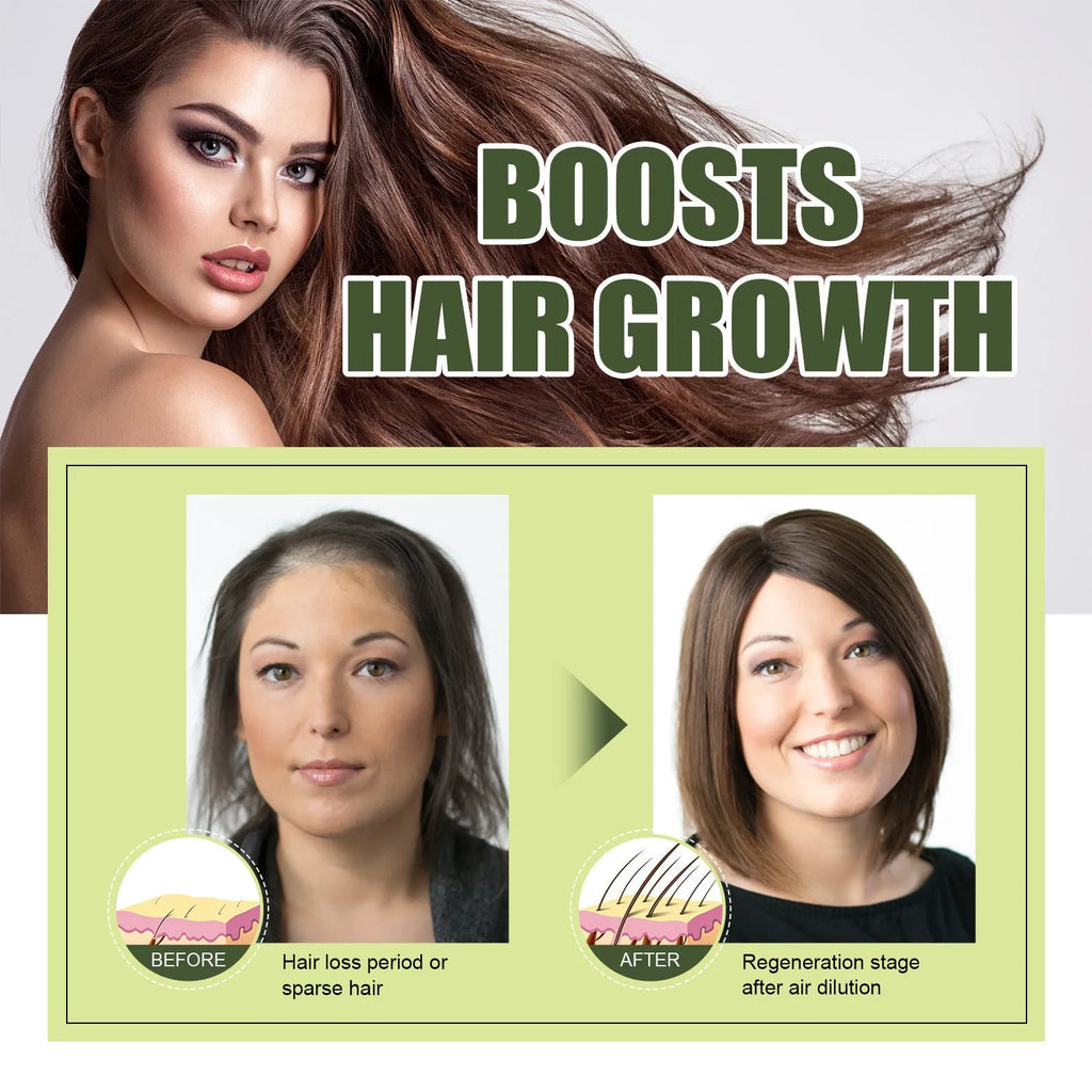 60ml bottle of anti-fall hair repair essential oil for dry brittle hair and split ends
