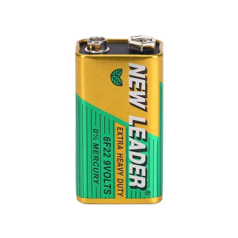Xinlida 9V alkaline battery with 6F22 terminals for wireless microphones and multimeters