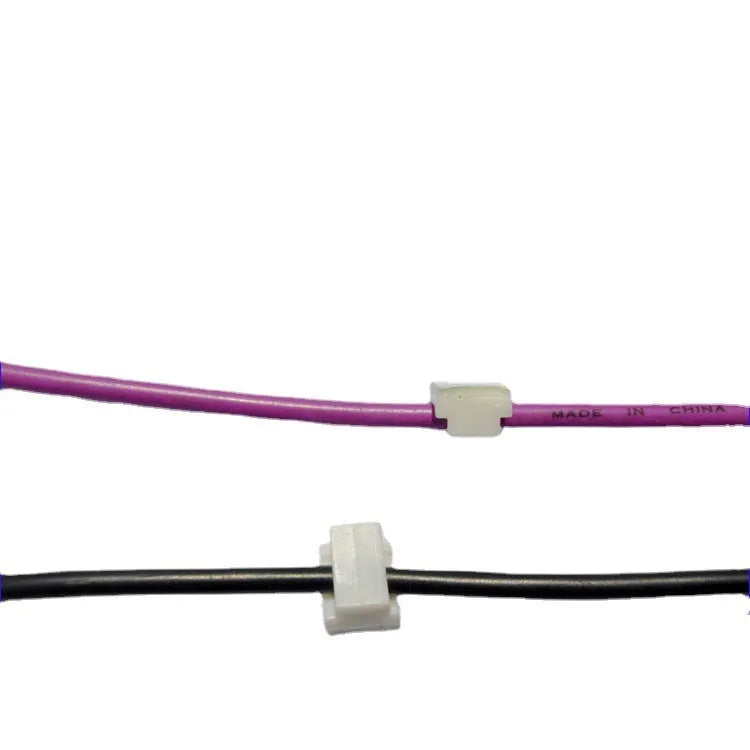 Black PA66 nylon automotive wire management clips for organising steel wire cloth and cables