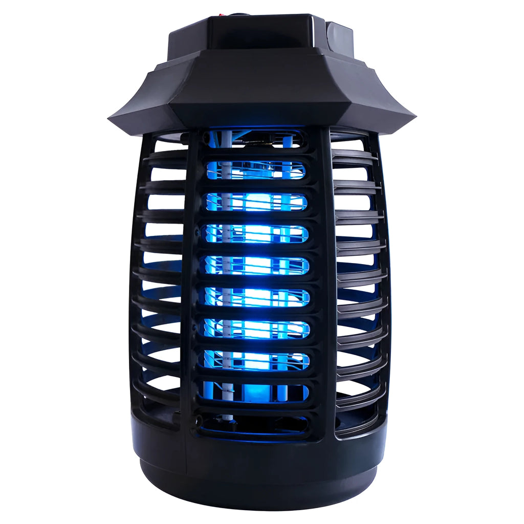 Black aromatherapy mosquito lamp with UV tube for indoor insect control