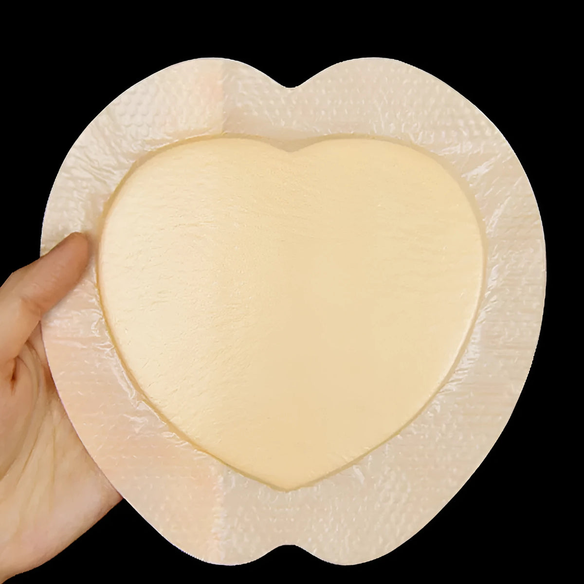 Large skin-tone silicone foam medical dressing for bedsore prevention and pressure sore treatment