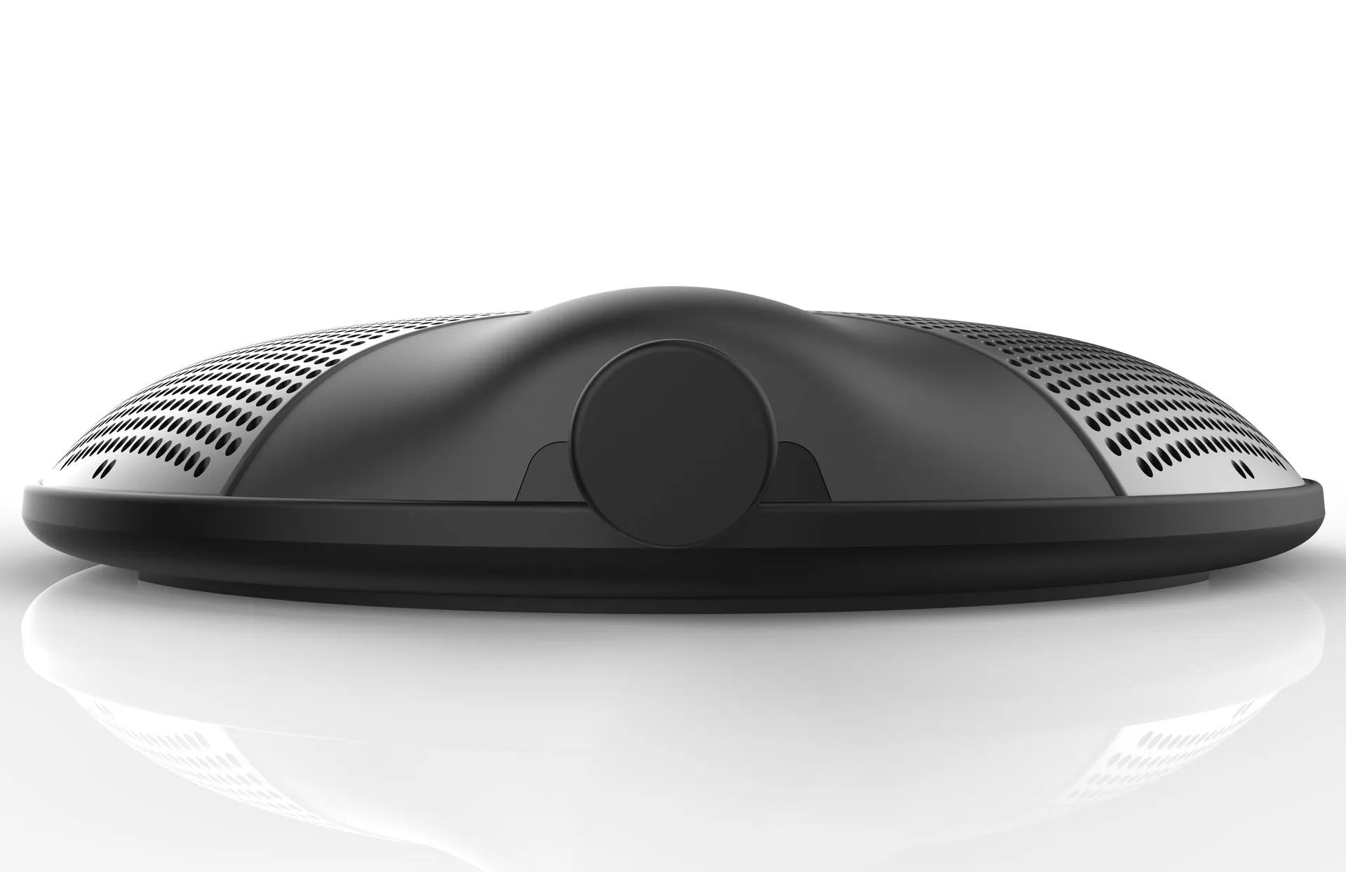 Black USB condenser microphone for computer recording and conferences