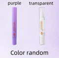 White and blue pet toothbrush pen for dog and cat dental care with brush tip