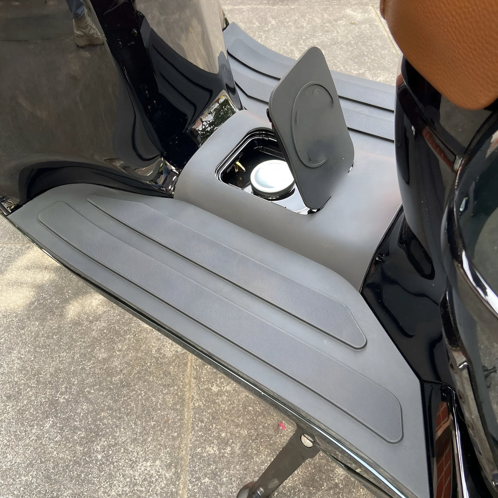 Motorcycle 3D rubber foot pad for front pedal in black grey and bronze gold colour options