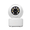 1080p HD indoor security camera with ceiling mount bracket and dual-light panorama viewing