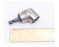 Flexible shaft adaptor for electric drills with 105-degree turning head on a chrome vanadium steel shaft.