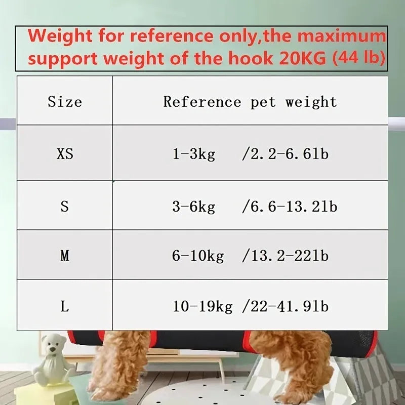 Pet grooming hammock with restraint bag for cats and dogs in four sizes