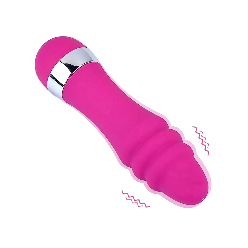 Realistic dildo vibrator with six style options including vaginal and anal attachments