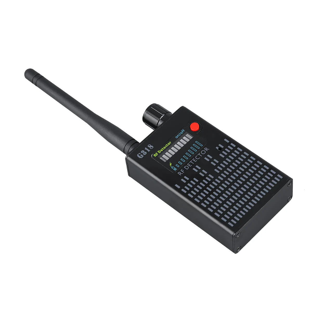 G318 hole camera detector with black aluminium alloy casing measuring 102x52.5x21.5mm