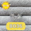 Oval denier ring ornament with five-pointed star decoration, open mouth adjustable design, copper electroplated finish