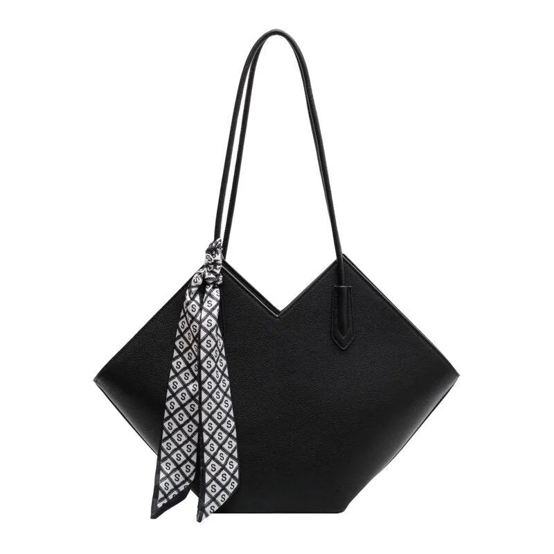 Women's PU shoulder bag in horizontal square shape with sandwich pocket design and 15x29x11cm dimensions