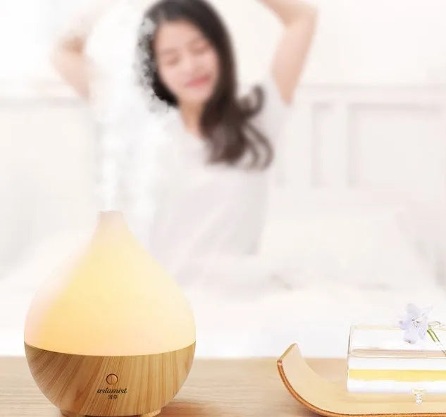 Asakusa wood grain vase-shaped aroma diffuser with 100ml tank capacity