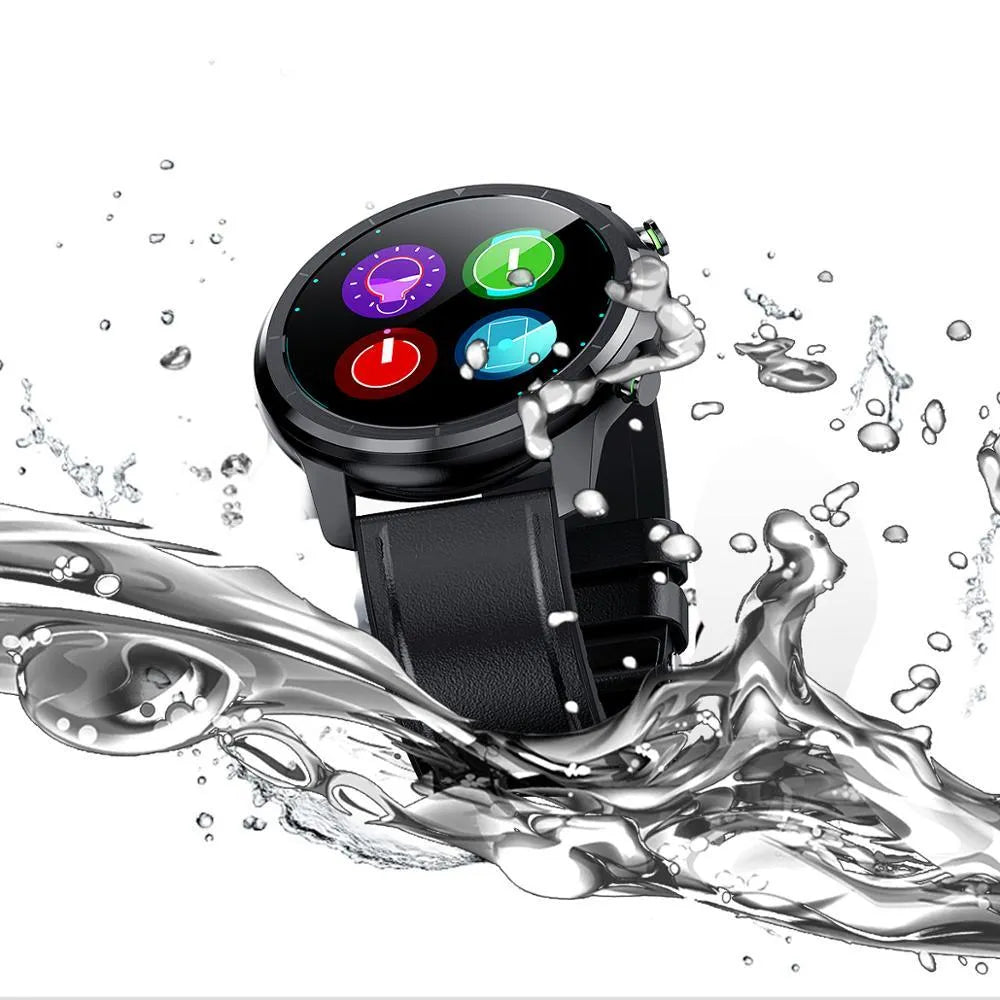 LEMFO LF26 smart bracelet with 1.3-inch display showing touch and button operation in black colour