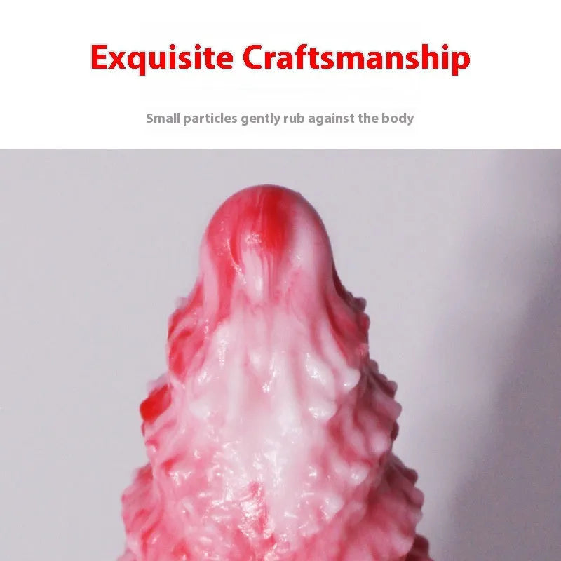 Pink platinum silicone shaped penis masturbation device for women, showing Berserker S and M size options.