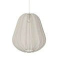 Japanese style net pumpkin ceiling lamp with iron construction in grey blue or white colour options