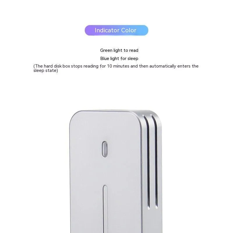 Aluminium alloy M.2 NVMe/NGFF SSD enclosure with dual protocol support and heat dissipation design