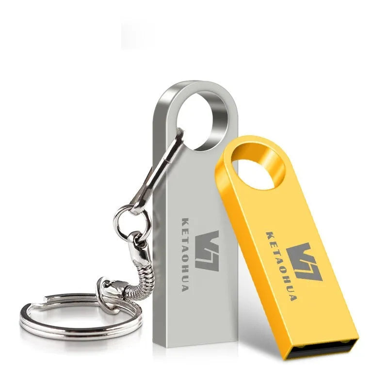 Silver metal car-shaped USB flash drive on a white background showing front and side details.