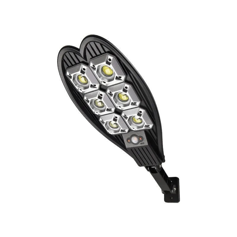 Six-eye sword design solar garden lamp with remote control for outdoor pathway and garden lighting